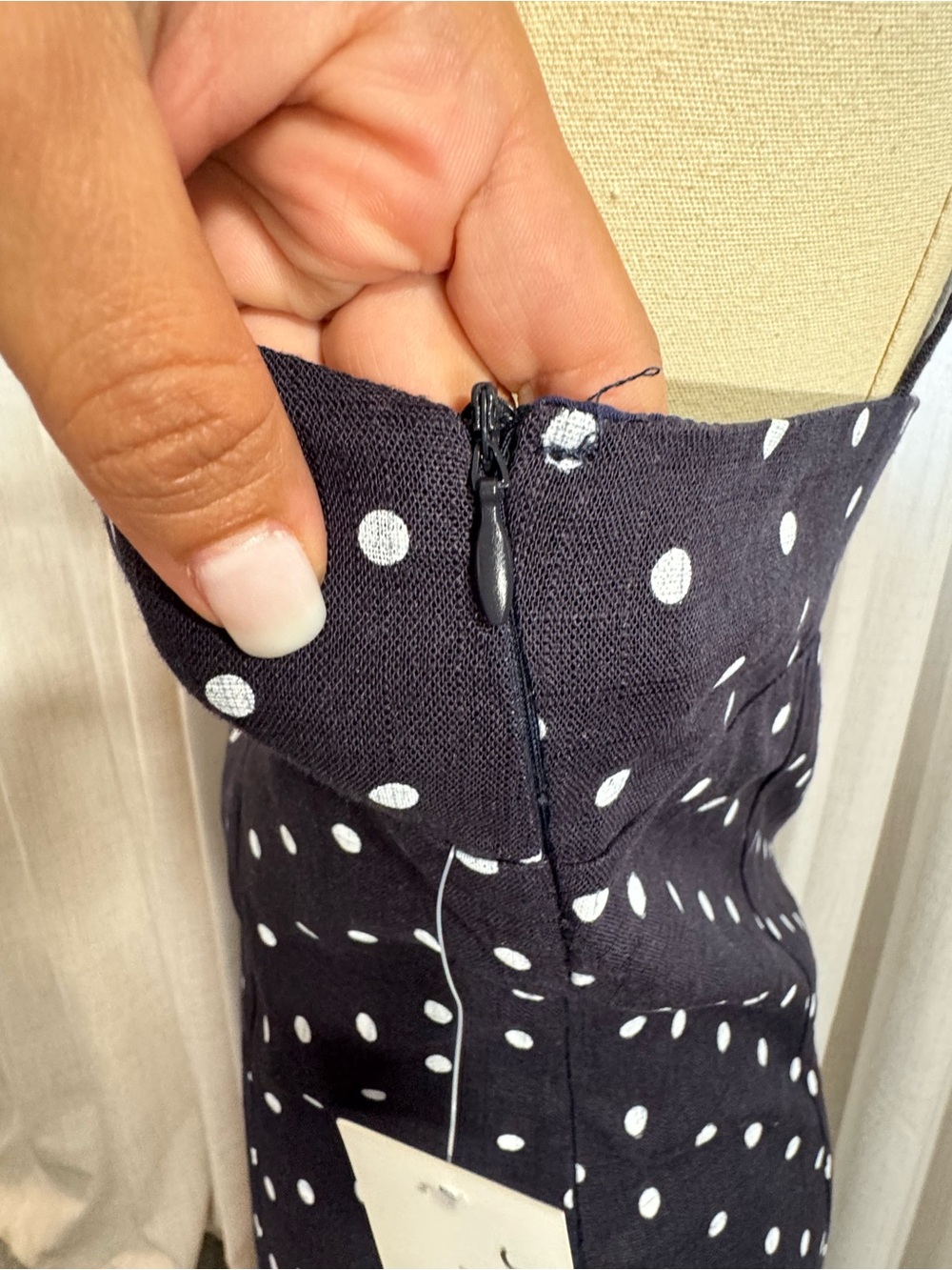 HYFVE Black Polka Dot Midi Dress - Picture 4 of 5